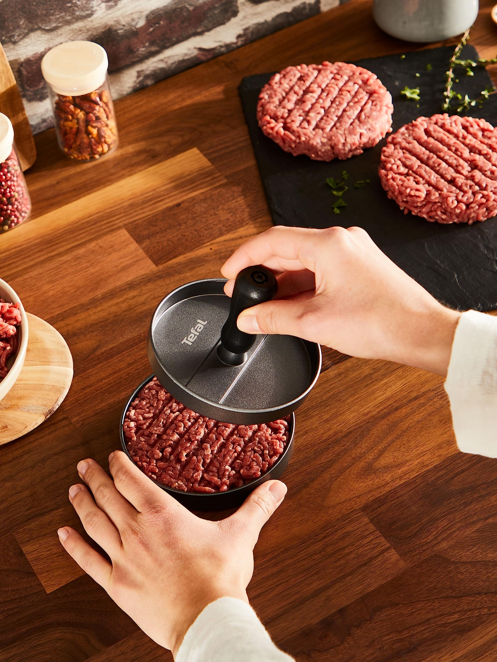 tefal-k18511-hamburger-presse-12-cm-antihaftbeschichtung-f-r-fleisch-fisch-veggi image 4