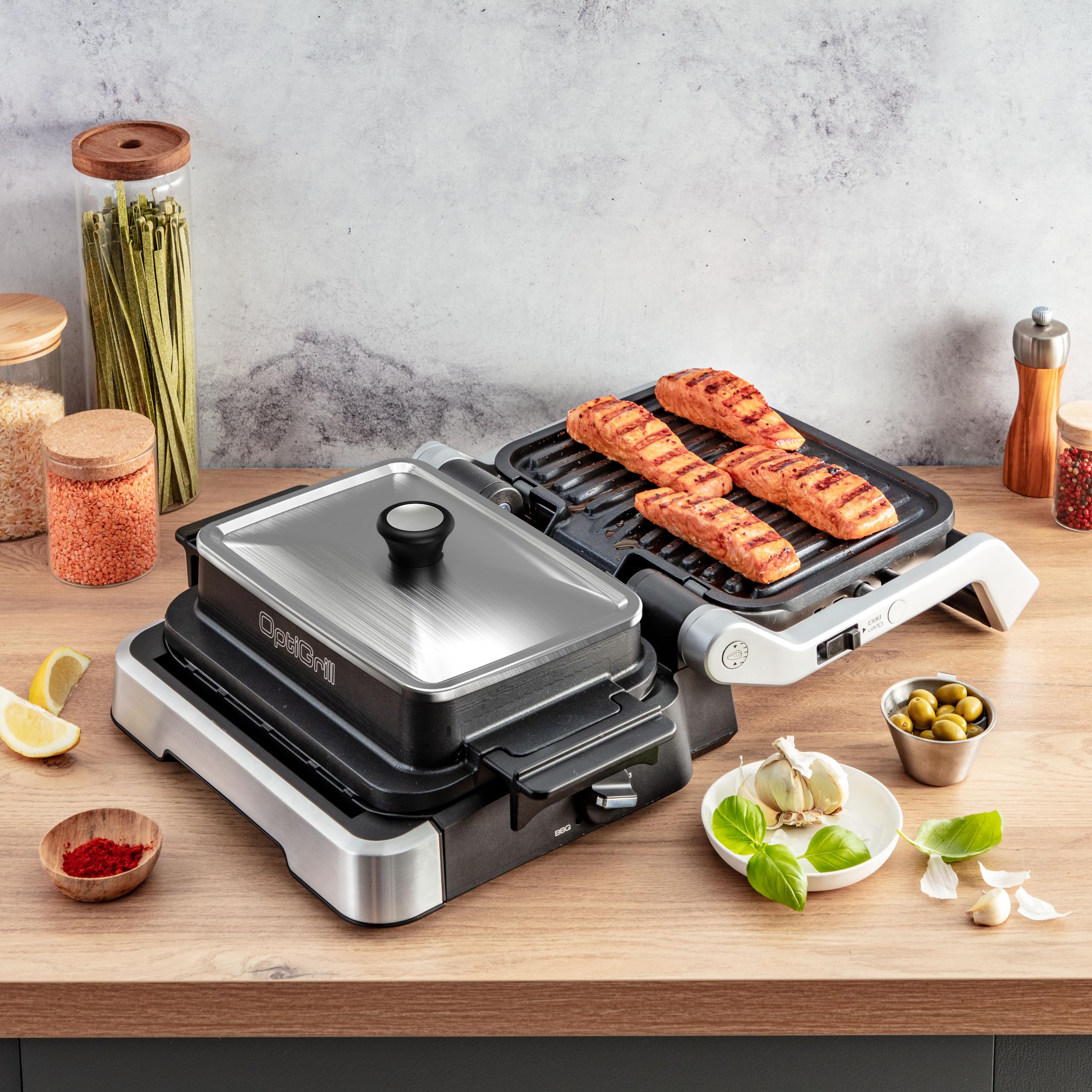 tefal-optigrill-zubeh-r-xa731810-edelstahl-deckel-kompatibel-mit-backschale-xa73 image 3